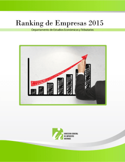 Ranking de Empresas 2015 - Dirección General de Impuestos