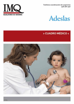 Cuadro medico Adeslas NAVARRA