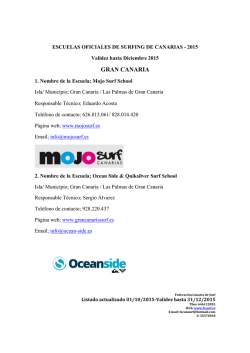 ESCUELAS OFICIALES DE SURFING DE GRAN CANARIA