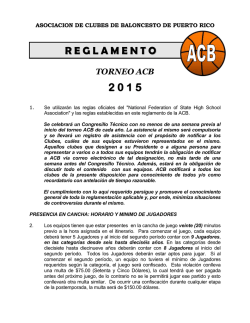 Reglamento ACB 2015