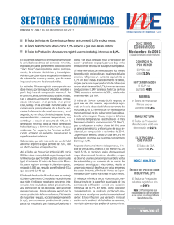 Boletín Sectores Económicos Noviembre 2015