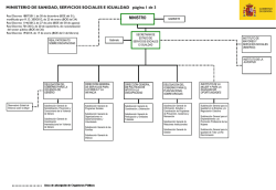 Organigrama Ministerio de Sanidad, Servicios Sociales e Igualdad