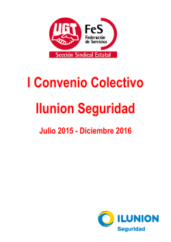 I Convenio Colectivo Ilunion Seguridad Julio 2015