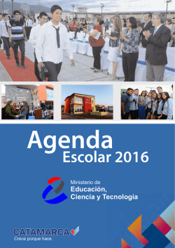 Escolar 2016 - Ministerio de Educación, Ciencia y Tecnología de