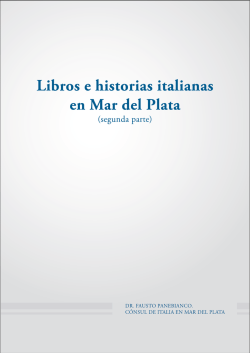 "Libros e historias italianas en Mar del Plata