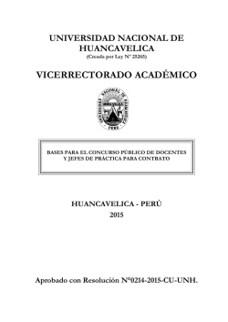 bases - Universidad Nacional de Huancavelica