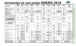 HIPODROMO DE SAN ISIDRO ENERO 2016