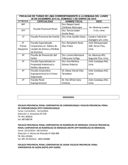 46&ordf; Fiscal&iacute;a Provincial Penal Dra. Raquel Janet C&aacute;rdenas Manrique