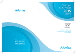 Cuadro medico ISFAS Adeslas CACERES