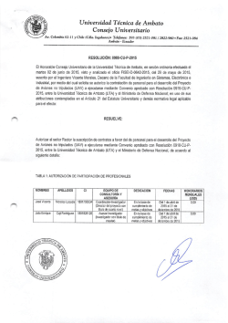 Consejo Universitario - Repositorio Universidad T&eacute;cnica de Ambato
