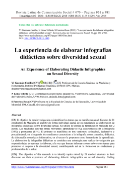La experiencia de elaborar infografías didácticas sobre diversidad