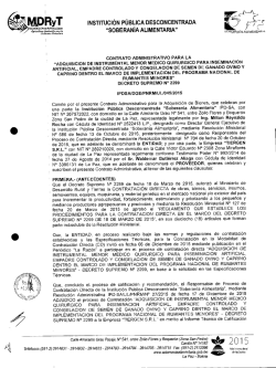 INSTITUCIÓN PÚBLICA DESCONCENTRADA "SOBERANIA