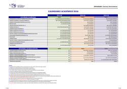 Calendario Académico USIL 2016