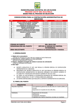 bases de proceso - Municipalidad Distrital de Los Olivos