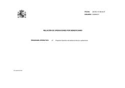 RELACIÓN DE OPERACIONES POR BENEFICIARIO