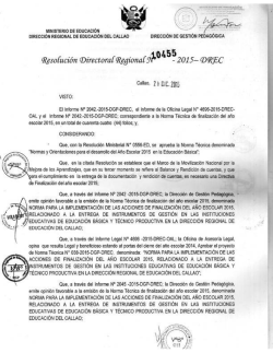 Documento - DREC Dirección Regional de Educación del Callao