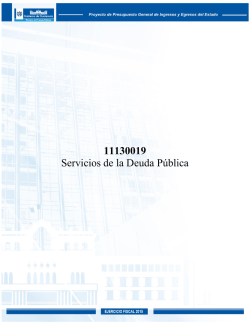 servicios de la deuda pública - Ministerio de Finanzas Publicas