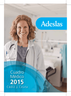 Cuadro M&eacute;dico Privado C&aacute;diz-Ceuta 2015