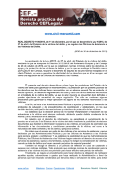 Real Decreto 1109/2015