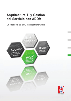 Arquitectura TI y Gestión del Servicio con ADOit