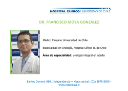 DR. FRANCISCO MOYA GONZÁLEZ - Hospital Clínico de la