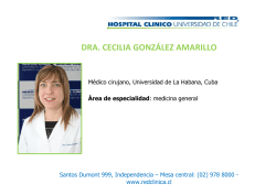 DRA. CECILIA GONZ&Aacute;LEZ AMARILLO