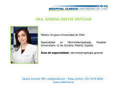 DRA. XIMENA DREYSE ORTÚZAR - Hospital Clínico de la