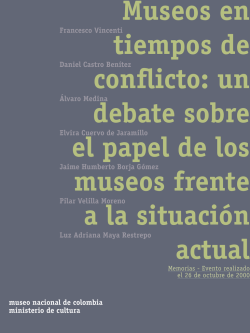 Museos en tiempos de conflicto: un debate sobre