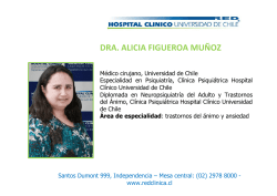 DRA. ALICIA FIGUEROA MUÑOZ - Hospital Clínico de la