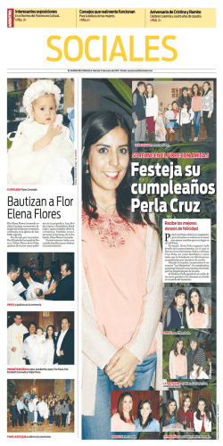 Festeja su cumpleaños Perla Cruz