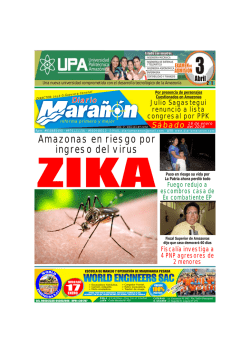 Amazonas en riesgo por ingreso del virus