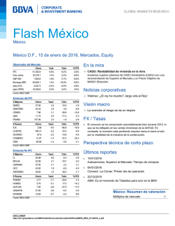 Flash Diario México 15.01.2016