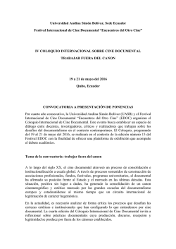 CONVOCATORIA 06 DE ENERO