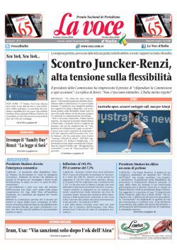 Scontro Juncker-Renzi,