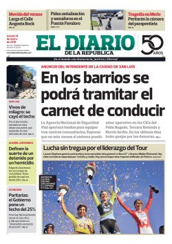 En los barrios se podr&aacute; tramitar el carnet de conducir