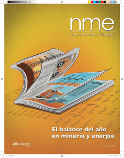 Minería - Revista Nueva Minería y Energía