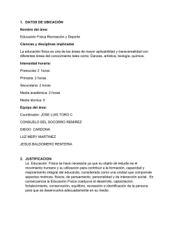 Área Educación Física - Institución educativa Los Quindos