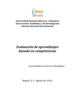 Evaluaci&oacute;n de aprendizajes basada en competencias