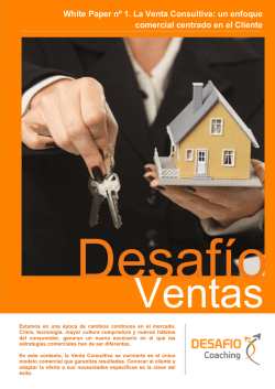 White Paper nº 1. La Venta Consultiva: un