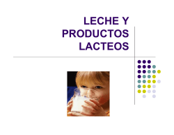 LECHE Y PRODUCTOS LACTEOS