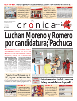 Versión Impresa - La Crónica de Hoy en Hidalgo