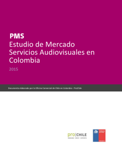Estudios de Mercado: Servicios Audiovisuales en Colombia 2015