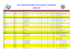 calendario nacional - Real Federación Española de Salvamento y