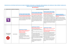 BALANCE PLANES DE GOBIERNO - LGBTI