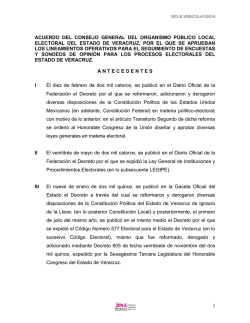 Lineamientos OPLE - Instituto Electoral Veracruzano