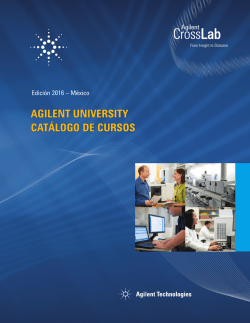 agilent university catálogo de cursos