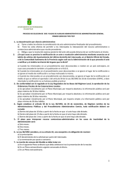 Primera examen realizado - Ayuntamiento de Piedrabuena