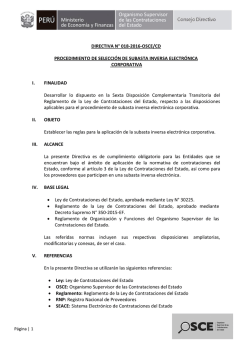 Directiva ​N° 018-2016