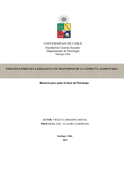 UNIVERSIDAD DE CHILE - Repositorio Académico