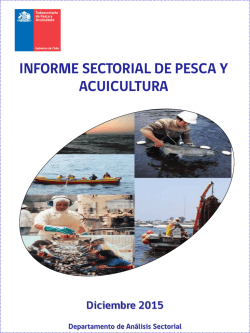 INFORME SECTORIAL DE PESCA Y ACUICULTURA